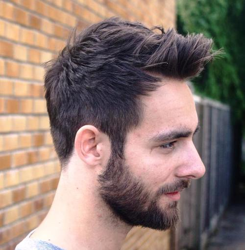 Tóc short quiff layer